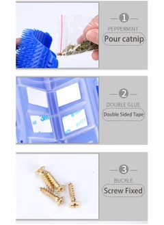 MissTiara 6 Piece Pasted Wall and Corner Pet Massager Set  - Image 3