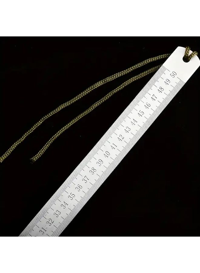 Heavy Duty Silvery Gray 20.87 Inch Stainless Steel Measuring Ruler Metric and Imperial - Image 4
