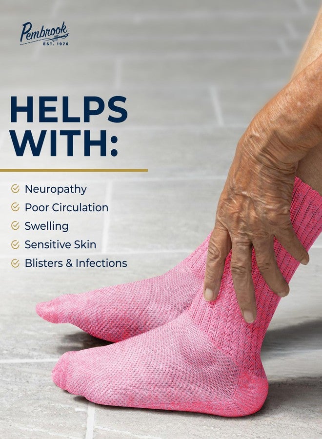 Pembrook Diabetic Socks for Men and Women - Non Binding Neuropathy Socks for Men and Women | Edema - Image 5