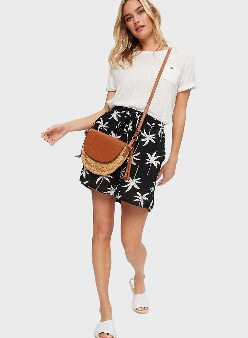 DOROTHY PERKINS Printed High Waist Shorts