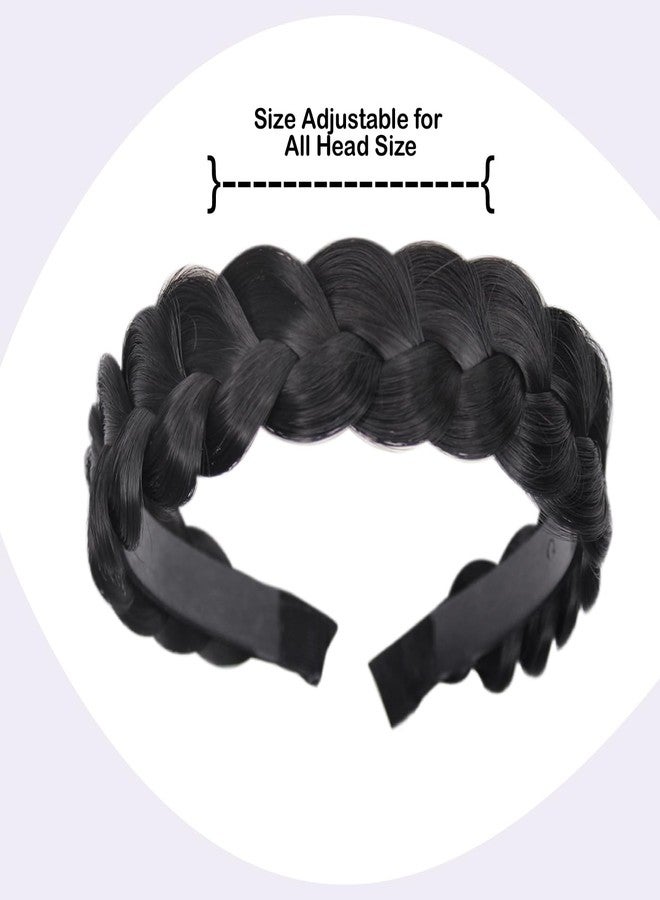Kabello Synthetic Hair Plaited Braided Hairband, Braid Headband Hairpieces Fashion Hair Accessories for Girls and Women (Model 1, 1 Pc) - Image 2