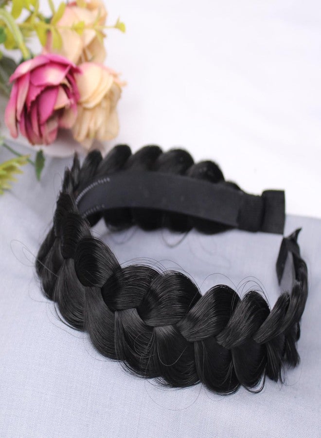 Kabello Synthetic Hair Plaited Braided Hairband, Braid Headband Hairpieces Fashion Hair Accessories for Girls and Women (Model 1, 1 Pc) - Image 5