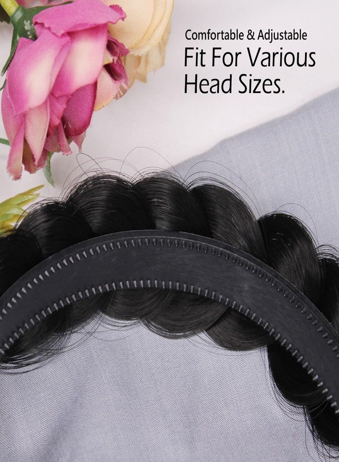 Kabello Synthetic Hair Plaited Braided Hairband, Braid Headband Hairpieces Fashion Hair Accessories for Girls and Women (Model 1, 1 Pc) - Image 3