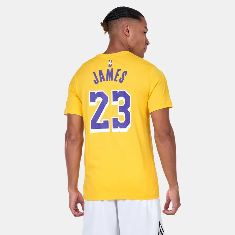 Nike Yellow Men's NBA Los Angeles Lakers T-Shirt for Men | Best Price UAE