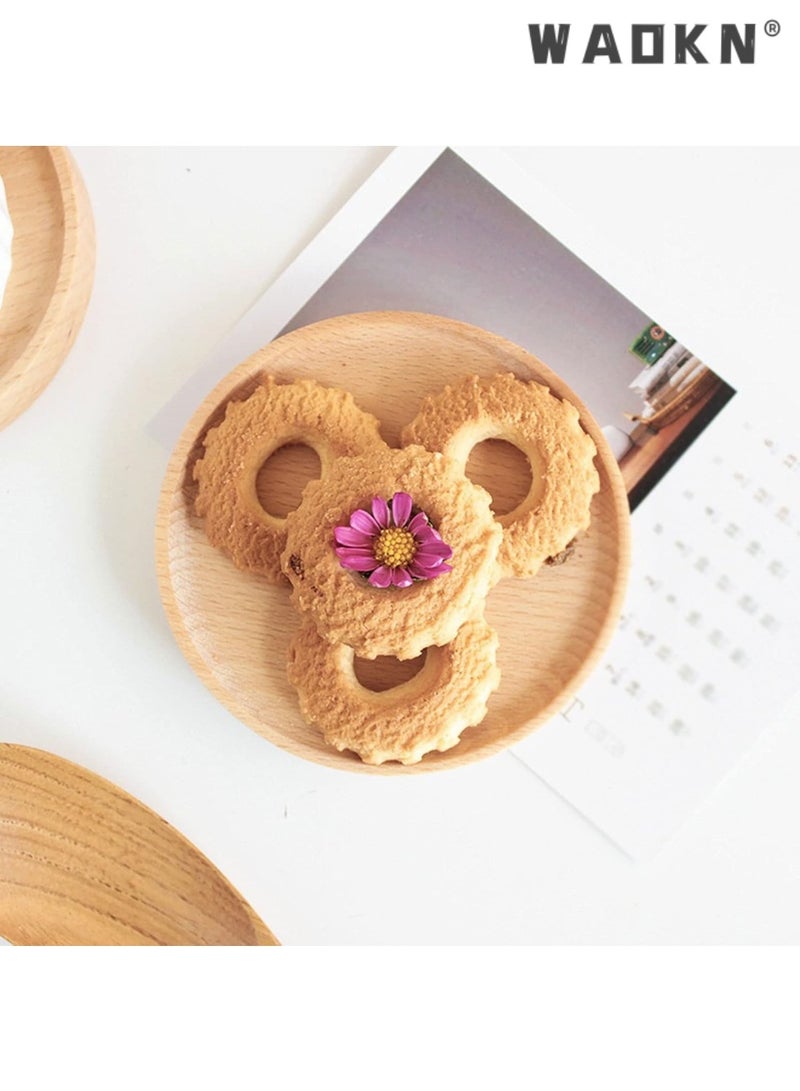 WAOKN Beech Bear Paw Shape Cartoon Coaster Wooden Small Saucer Heat Resistant Drink Mat Tea Coffee Cup Pad Wooden Coasters For Drinks Table insulation pad,Coffee Cup Insulation Pad Dessert Plate Tea Cup Holder  - Image 2