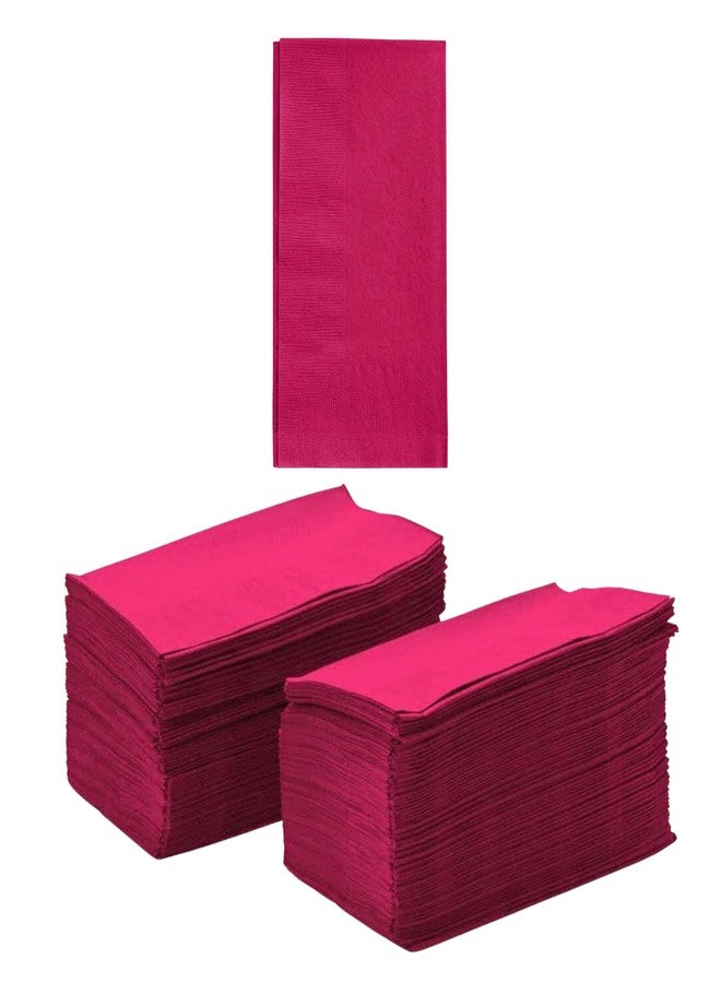 Perfectware 2 Ply Burgundy Dinner Napkins - 2 Ply Dinner Burgundy -125 Count (Pack of 1) - Image 1