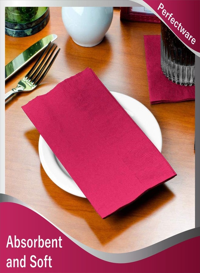 Perfectware 2 Ply Burgundy Dinner Napkins - 2 Ply Dinner Burgundy -125 Count (Pack of 1) - Image 5