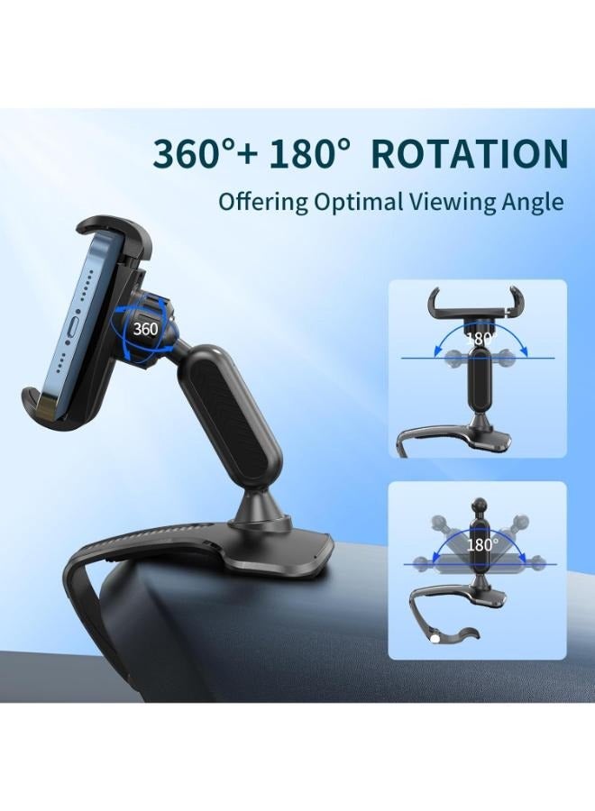 Multifunctional Car Dashboard Mobile Phone Holder, 360 Degree Rotation Universal Dash Clip Cellphone Mount for 4.0-6.2 inch Smartphones  - Image 5