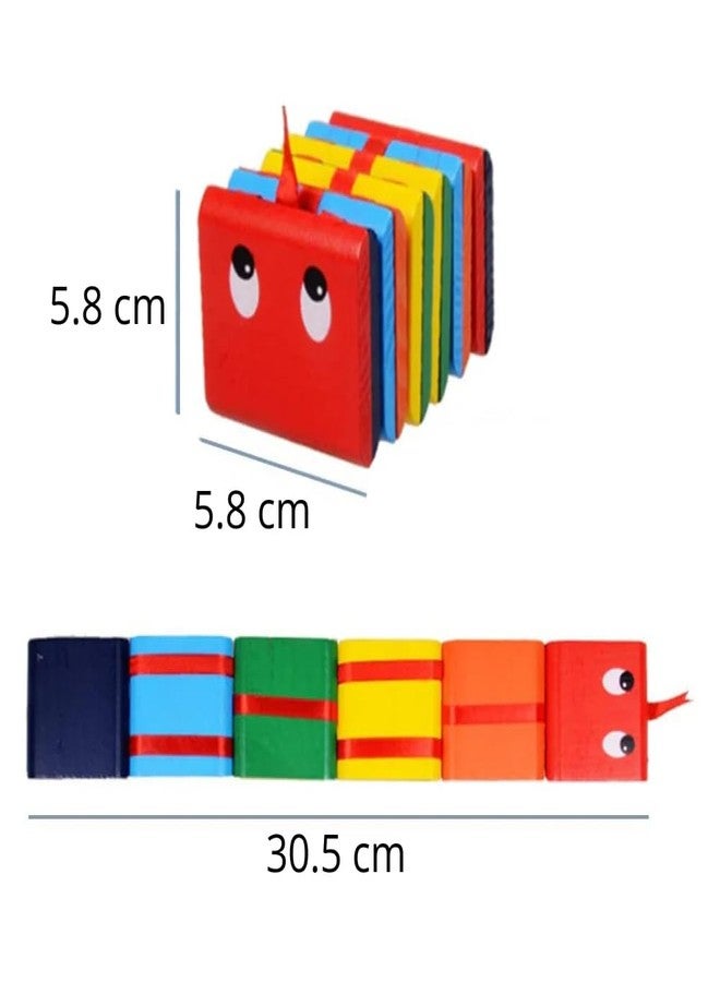 ZELVO Wooden Jacob's Ladder Toy | Classic Fidget Learning Toy with Colorful Blocks | Magical Illusion Fun Toy for Kids (Multi Color) - Image 2