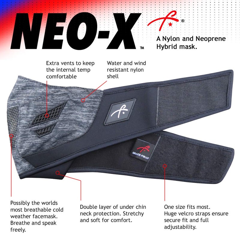 Grace Folly Neoprene Winter Half Face Mask- Ski, Snowboarding, Motorcycle. with Air Vents. - Image 3