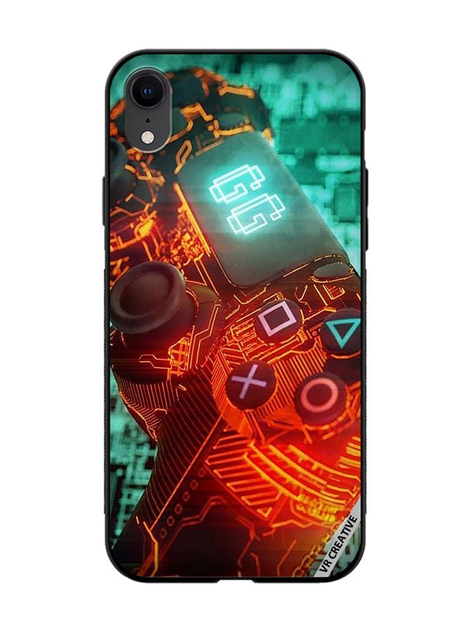 VR CREATIVE Protective Case Cover For Apple iPhone XR Ps4 Controller Design Multicolour - Image 1