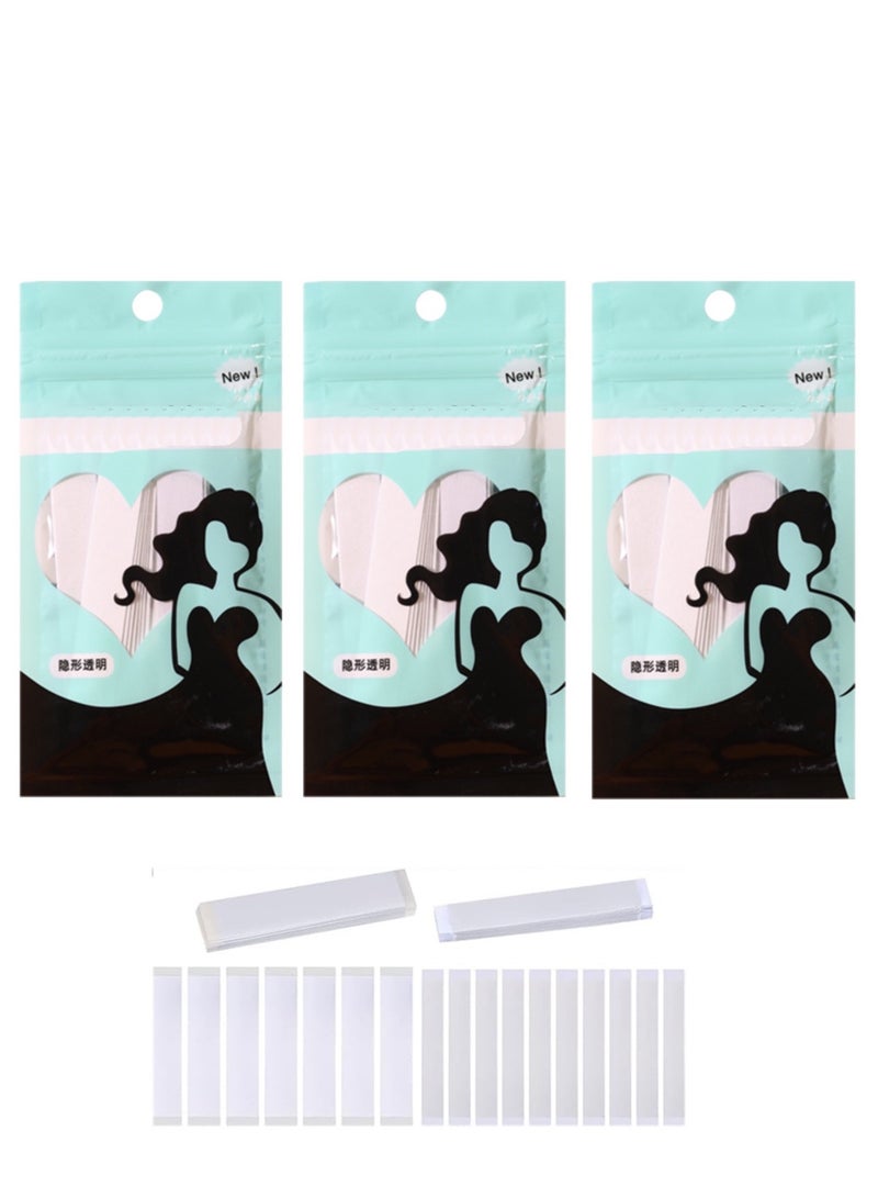 GUDOO 108 قطعة من الشريط المزدوج الجانب الذاتي اللصق للجسم، شريط لاصق للأزياء للملابس والجسم، شفاف ومثالي للفساتين وشريط سري للحمالات، والملابس الداخلية. - Image 1