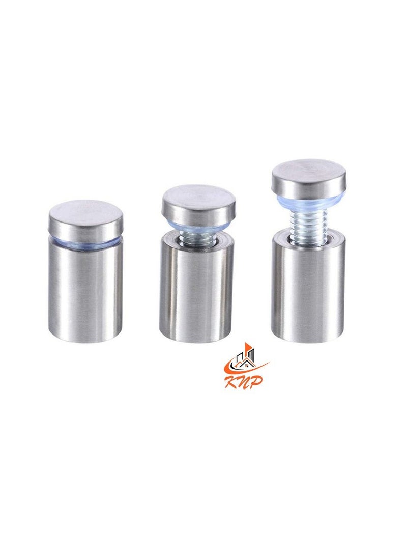 KNP Solid Glass Holding Sandoff Screw Matt Finish (1" X 1-1/4") - 2pcs - Image 2