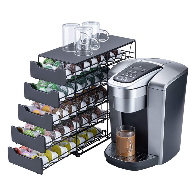 Rice rat k cup Holders for Counter Small for Keurig kcup Holder for mr Coffee for Tea 84 pods4 tiers