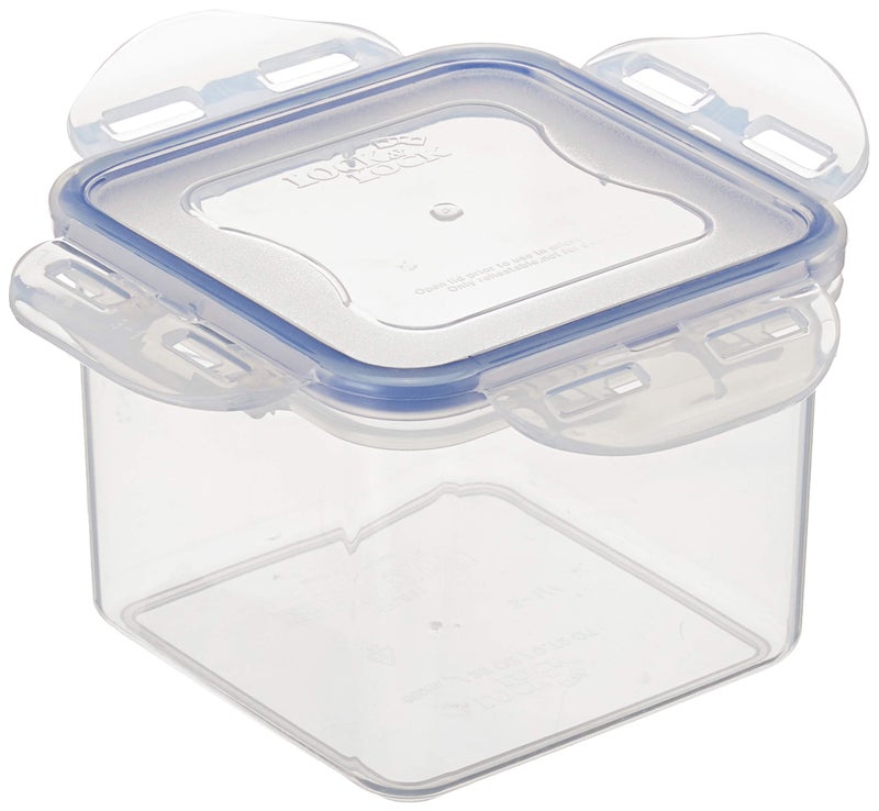 LOCK & LOCK LocknLock Food Storage Container - Airtight Leak Proof, Clear Blue (HPL851) - BPA Free, Microwave & Dishwasher Safe - Image 3