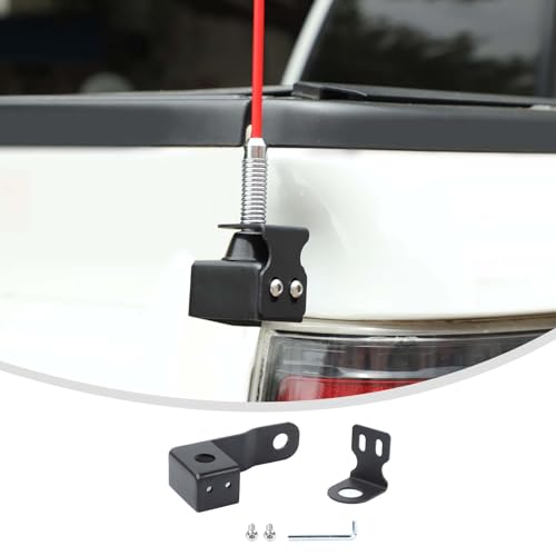 Linskip Heavy Duty CB Antenna Mast Mount Compatible with 2004-2014 Ford F150 & 2008-2016+ F250 F350 Super Duty, Tailgate CB & Whip Bracket for F150 Exterior Accessories(Passenger Side) - Image 1