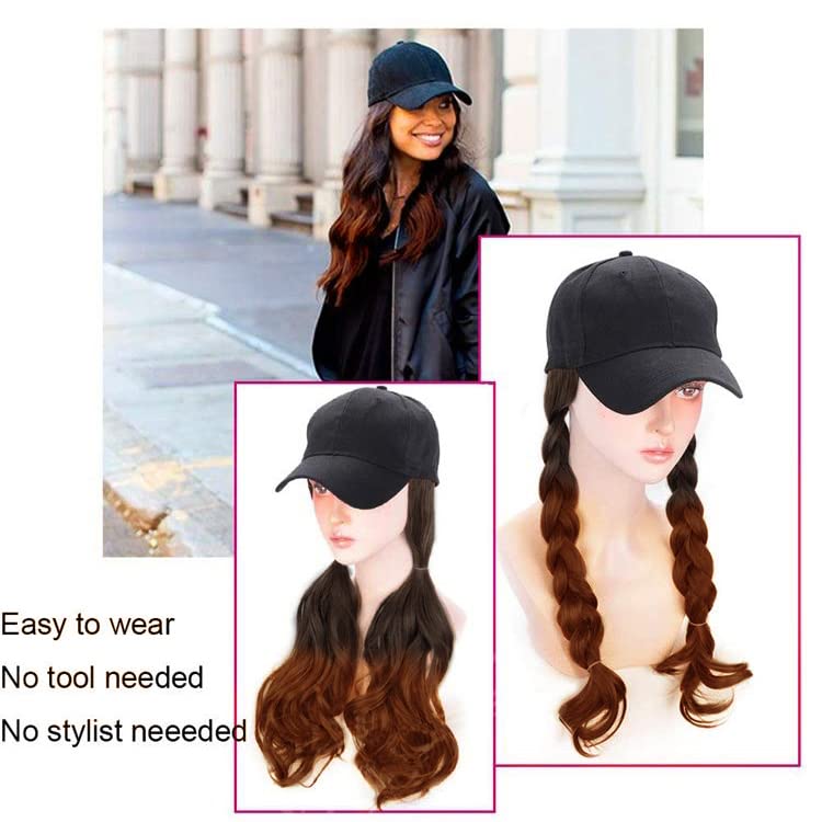 Paradise 26 Inch Long Curly/Wavy Cap Wig for Women & Girls | Matte Finish | Adds Instant Hair Volume & Length | Lightweight & Natural Look | Heat Resistant Synthetic Hair (Multicolor) - Image 4