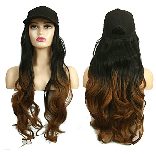 Paradise 26 Inch Long Curly/Wavy Cap Wig for Women & Girls | Matte Finish | Adds Instant Hair Volume & Length | Lightweight & Natural Look | Heat Resistant Synthetic Hair (Multicolor) - Image 1