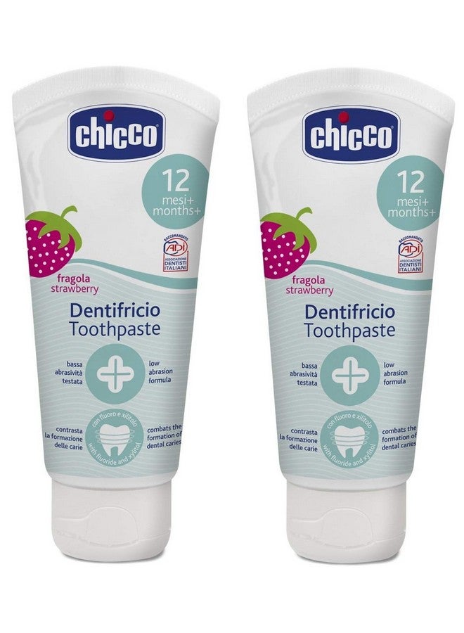 Chicco Baby Toothpaste Strawberry (50 Ml) Pack Of 2 - Image 1