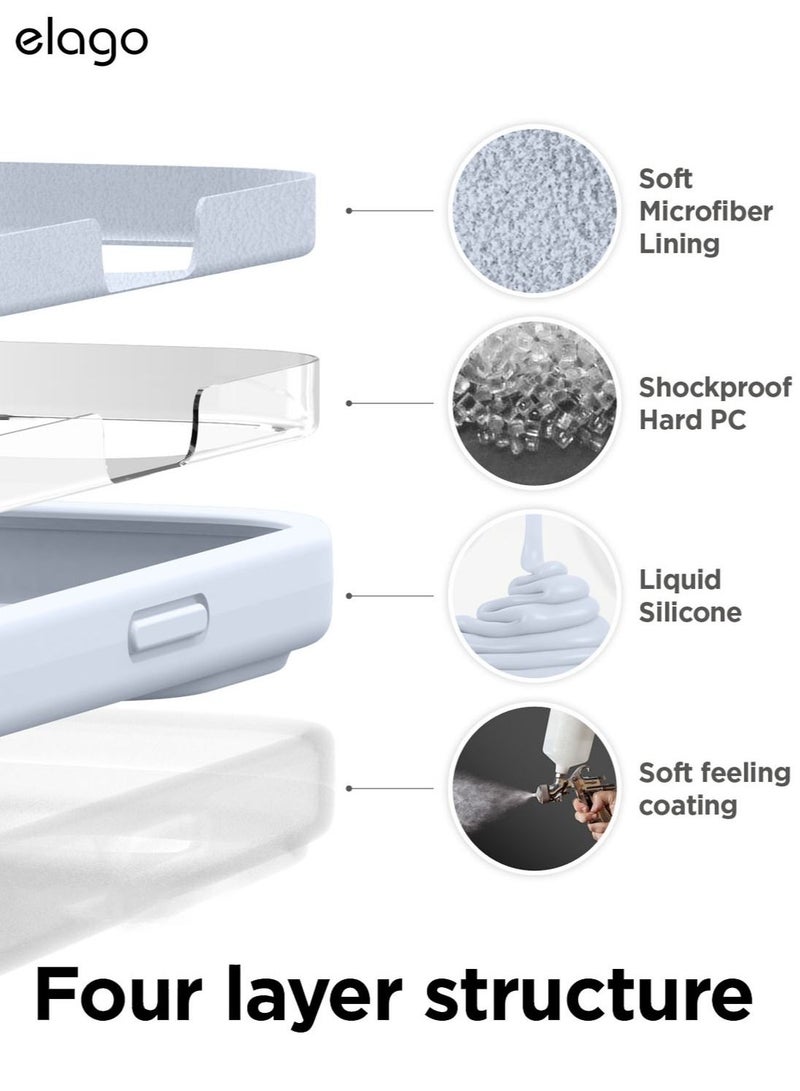 Elago Silicone Case Cover for iPhone 14 Pro - Light Blue - Image 5