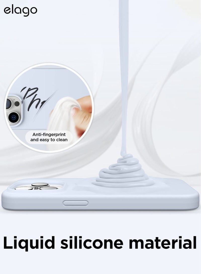 Elago Silicone Case Cover for iPhone 14 Pro - Light Blue - Image 4