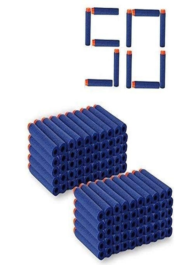 Kidzbell Toy Bullet Foam Dart Bullets for N Strike Elite Guns, 50 Piece , (Blue) - Image 1