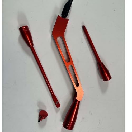 BST BSSP Red Billet Aluminum Column Shifter Lever Turn Signal Tilt Kit for GM Column Shifter, Lever Hazard Boots & Tilt Kit Compatible with 1967-1994 Chevrolet Buick Oldsmobile Pontiac Cadillac - Image 4