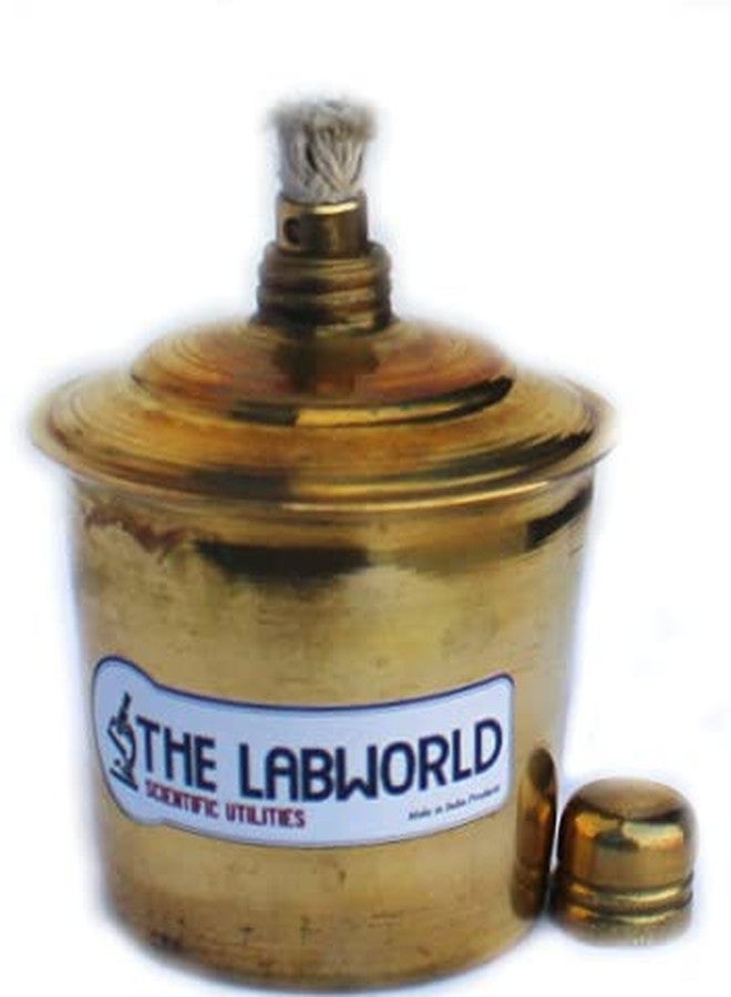 Labworld Brass spirit lamp for laboartory use in school college dentistry non rusting with wick - Image 1