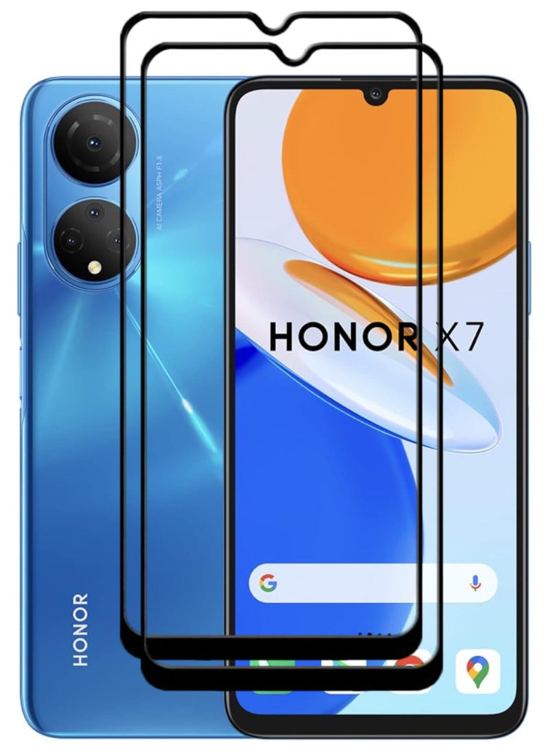 ACLIX 2 Pieces Antistatic ESD Dustproof Premium Quality High Definition Tempered Glass Screen Protector Designed For Honor X7 - Image 1