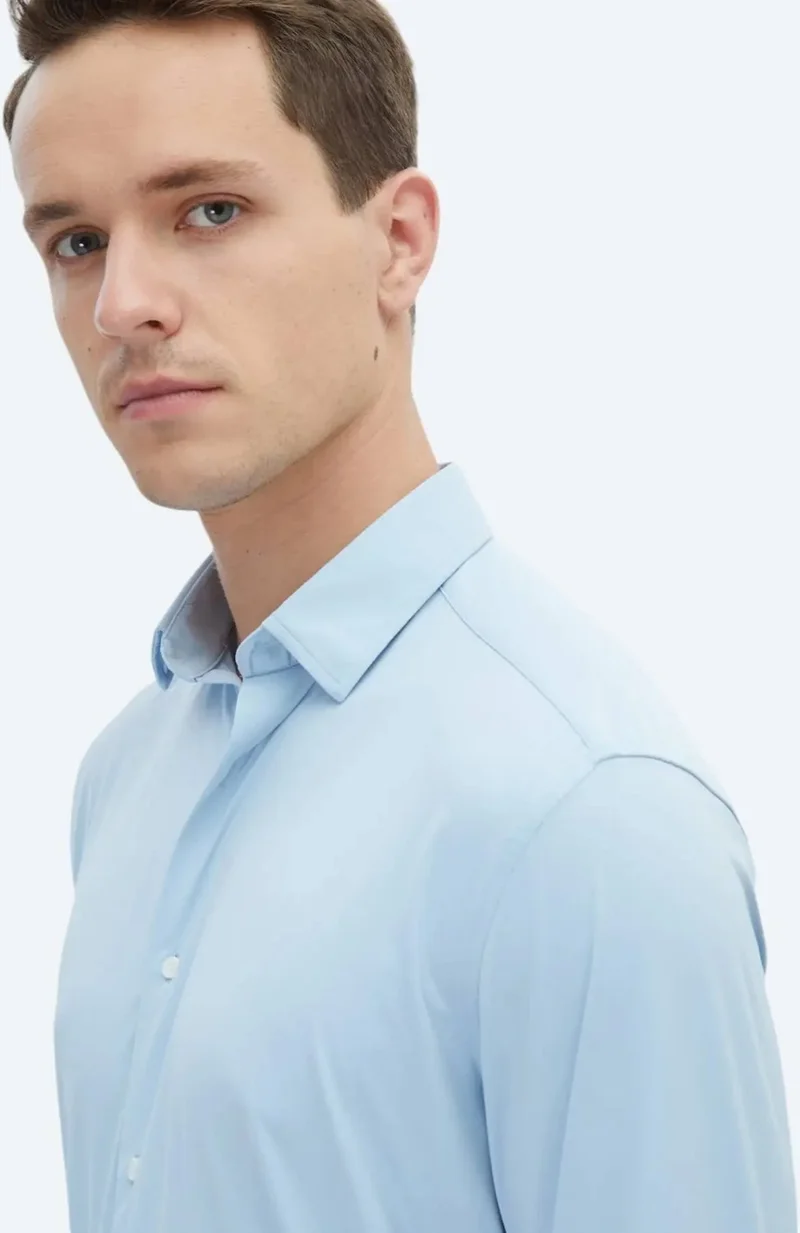 Kip Blue Regular Fit Casual Shirt