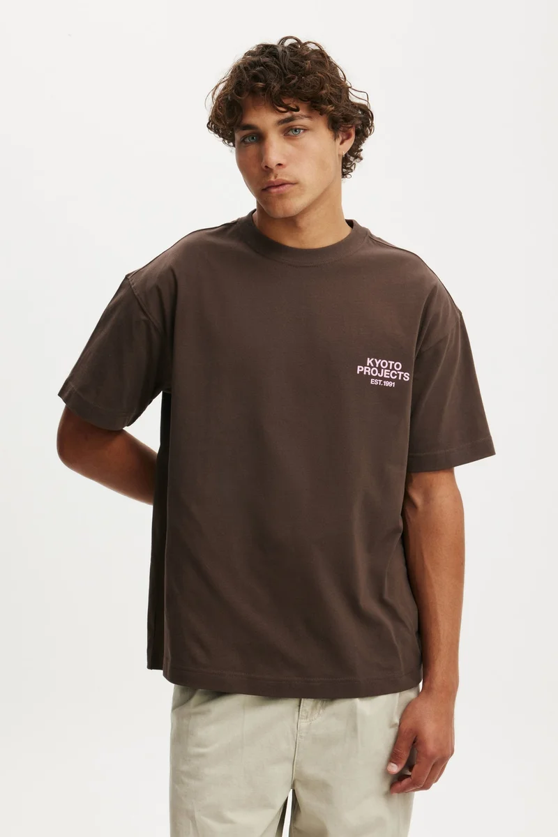 BOX FIT TEXT T-SHIRT
