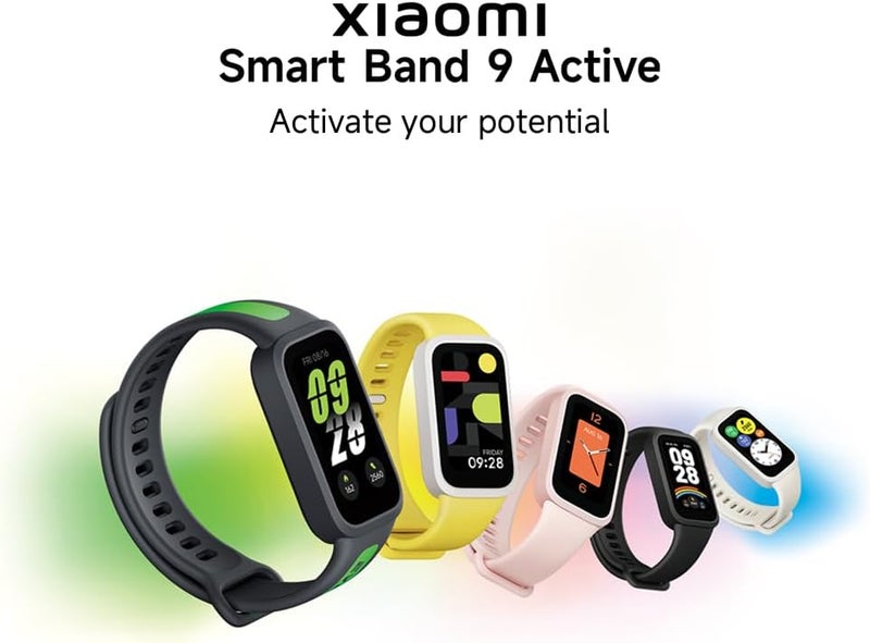 Xiaomi Smart Band 9 Active Black  شاشة TFT 1.47  عمر بطارية طويل  50 وضع  مراقبة الصحة  9.99 مم رقيقة جدا  مقاومة للماء 50 متر - Image 1