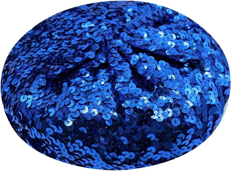 Aibearty Women Girls Sparkly Sequin Beret Hat Fashion Fun Stretch Beanie Cap Headwear for Festival Party Club Halloween - Image 4