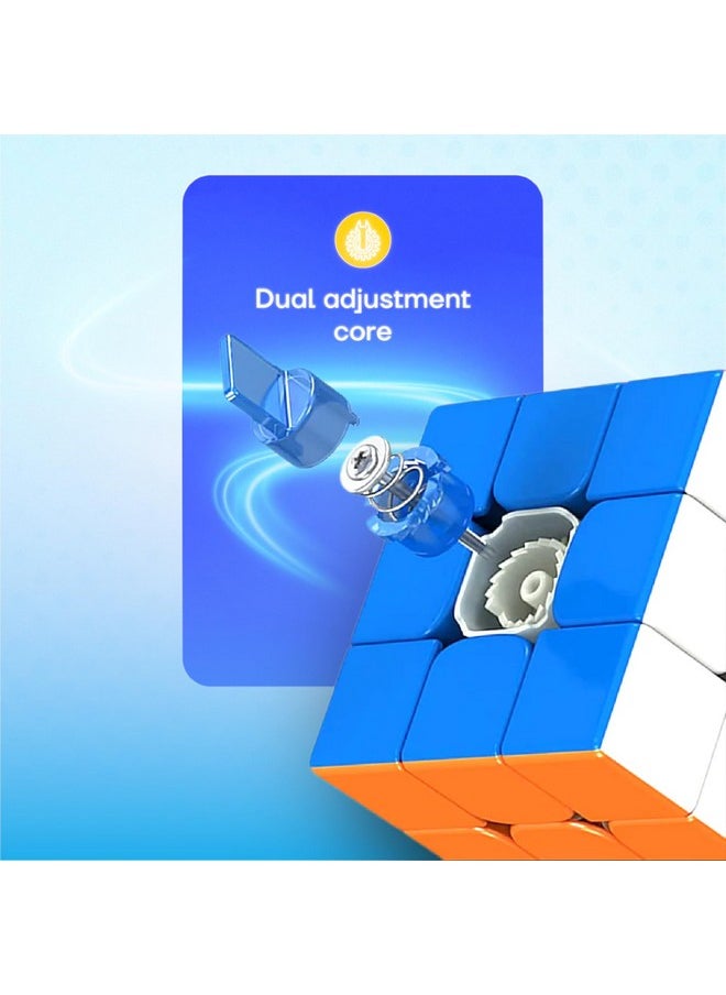Cubelelo Drift 3M Plus v2 3x3 (Magnetic) (2024 New Upgraded Version) | Based on MoYu RS3M v5 | Dual-Adjustment System | Speedcube for Kids & Adults | Magic Speedy Stress Buster Brainstorming Puzzle