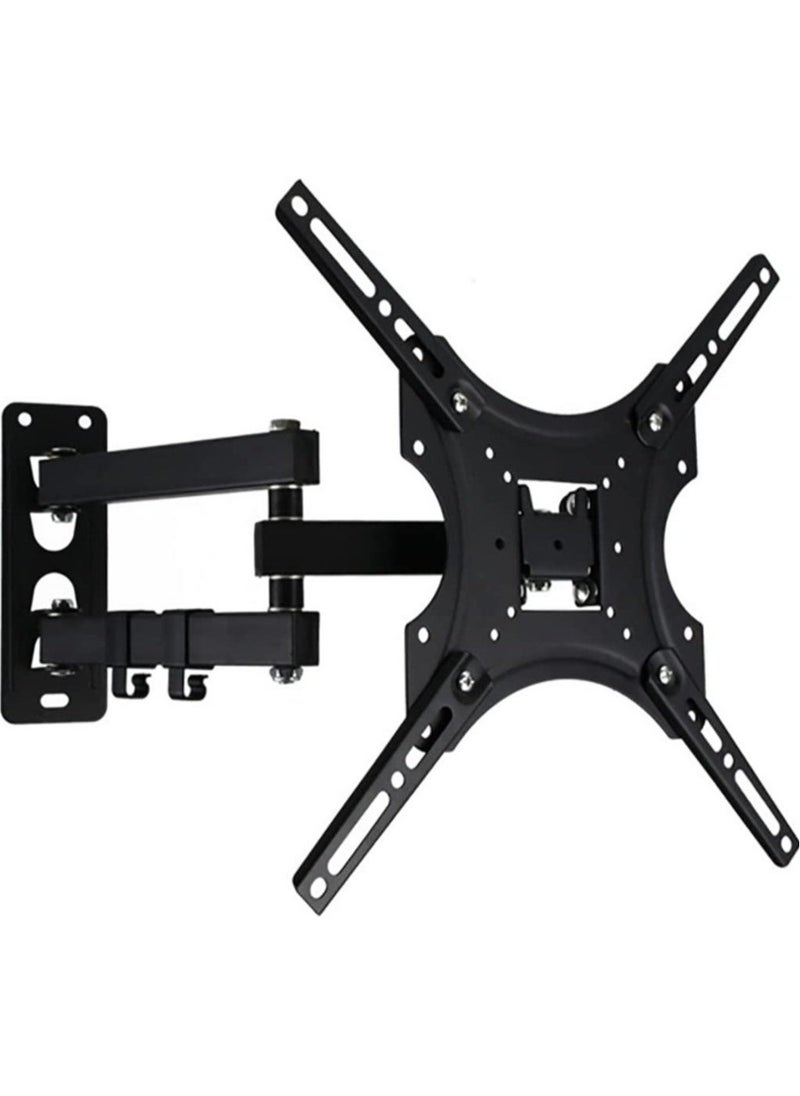 ELTRAZONE Tilt & Swivel TV Wall Mount - Heavy Duty Steel Bracket for 32-55" LED, LCD, Flat & Curved TVs, 70 lbs Capacity, VESA 400x400 - Image 1