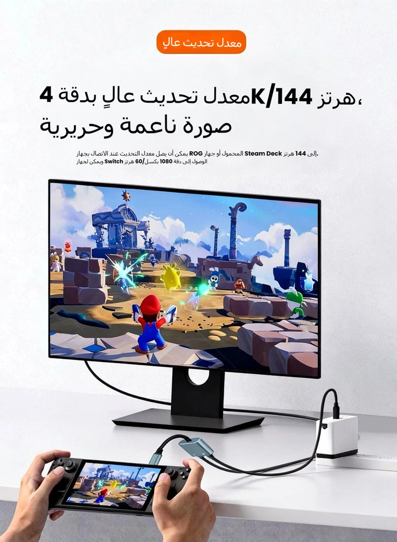 LR Nexus Full-function docking station, → Switch connected to TV, AR glasses to connect mobile phones, 4K image quality + 100W fast charging, one can eat multiple devices! - Image 4