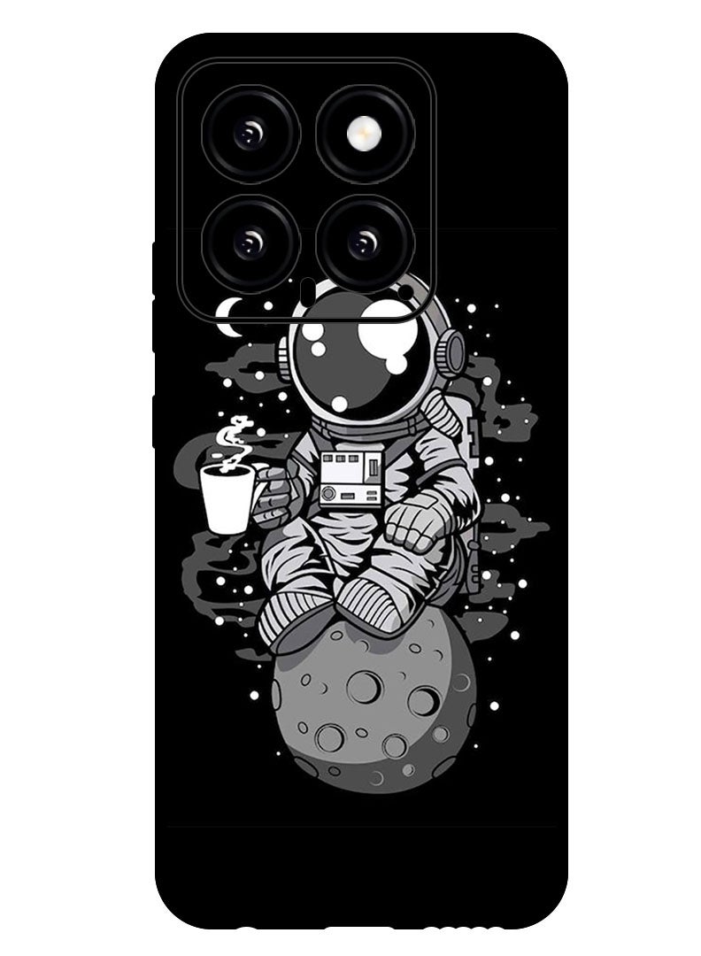 Theodor Protective Case Anti Scratch Shock Proof Bumper Cover For Xiaomi 14 Astronaut Coffee - Image 1