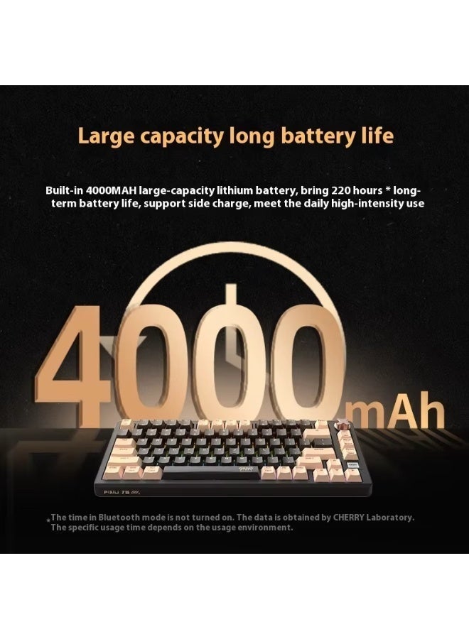 Cherry Original Cherry Pixiu75 Custom Keyboard Pad 2.4G Bluetooth 3 Mode Wireless RGB Hot Swappable Gaming Keyboard PC Peripheral - Image 3