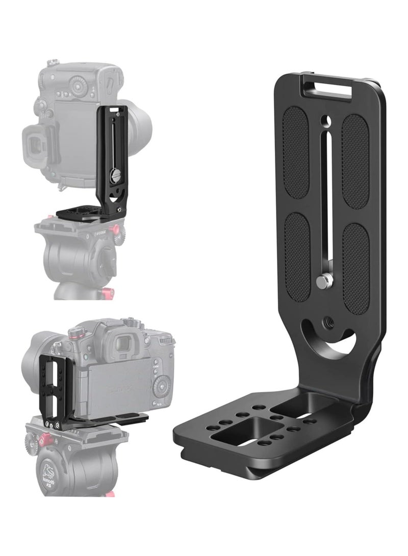 QR Plate L-type Quick Release Bracket Vertical Horizontal Switching Tripod Mount 1/4 thread for Canon/Nikon/Sony/DJI/Osmo/Ronin/Zhiyun Gimbal Stabilizers Tripod Monopod Ballhead (C)  - Image 1