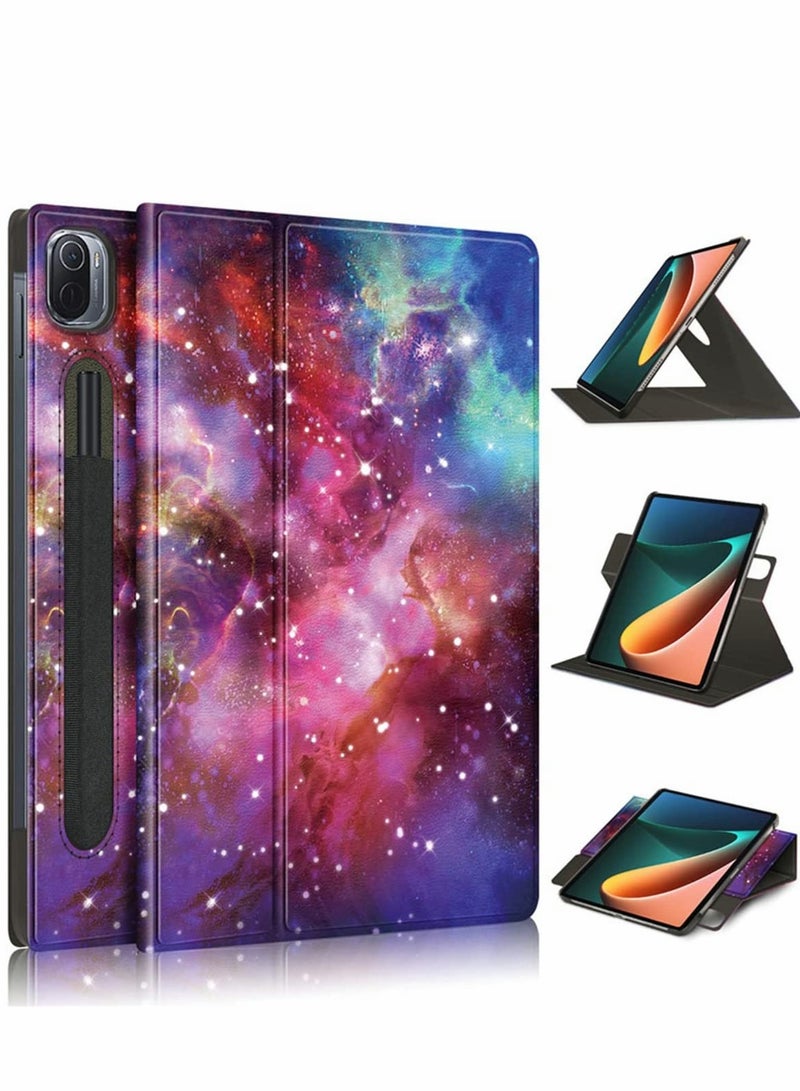 Case for Xiaomi Mi Pad 5 case Pro Elastic Strap Pen Holder Stand Auto Sleep Wake Up Function Cover PU Leather Tablet Cases - Image 1