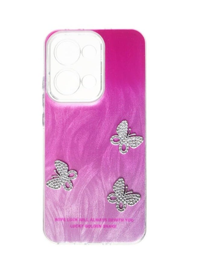 Plastic Back Cover For Oppo Reno 13, Multi Color - Image 1