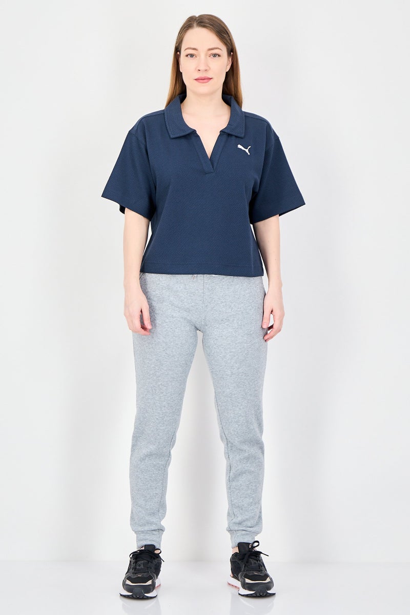 PUMA Women Relaxed Fit Short Sleeve Outdoor Polo Shirt, Dark Grey - Image 4
