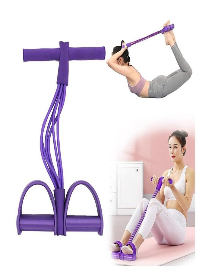 Prostuff.in® Yoga Pedal Puller Resistance Bands - 4 Tummy Training Bands Exercise, Yoga Crossfit Exercise, Body Building Training Band Men and Women, [Random Colour] 1pcs. - Image 1
