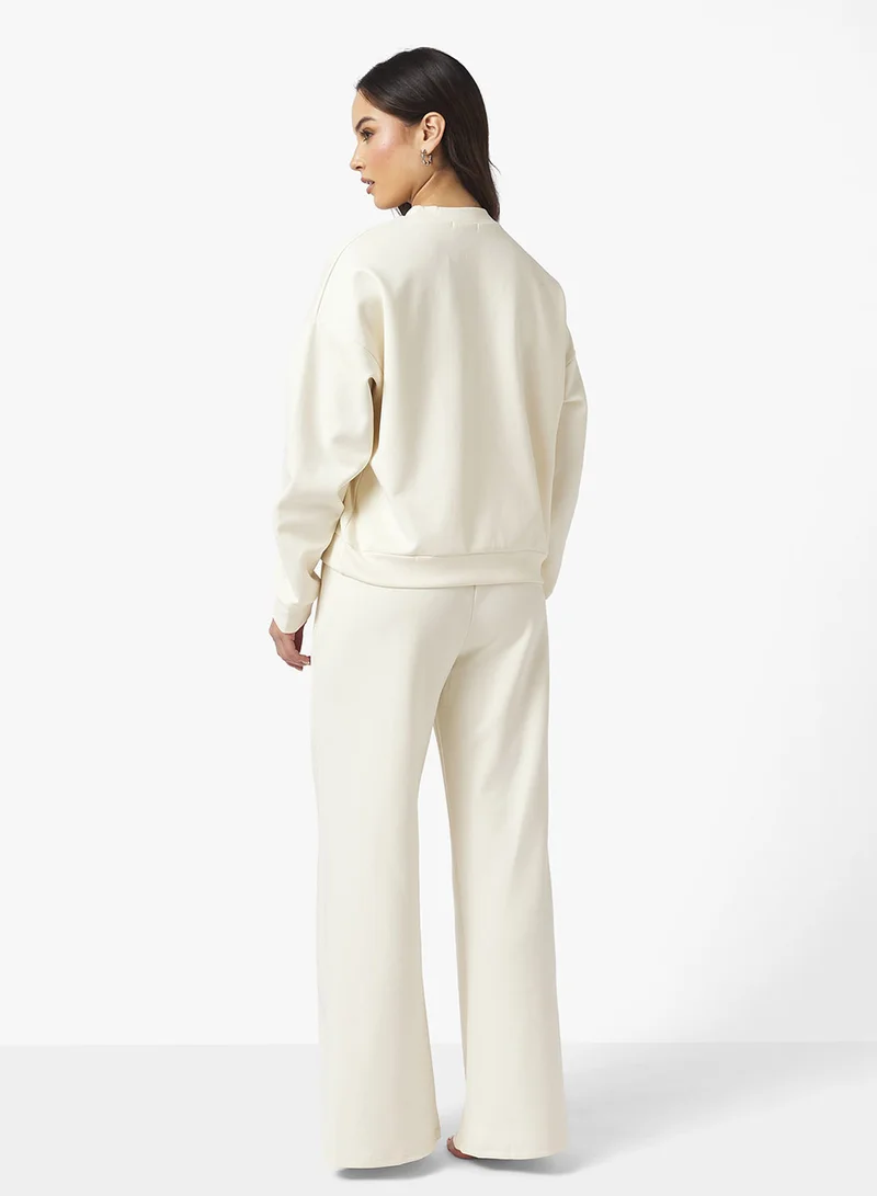 Ginger Basics Hooded Oversize Soft Touch Scuba Coord Set