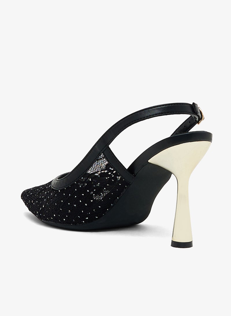 Ginger High Heeled Sling Back Pump - Image 3