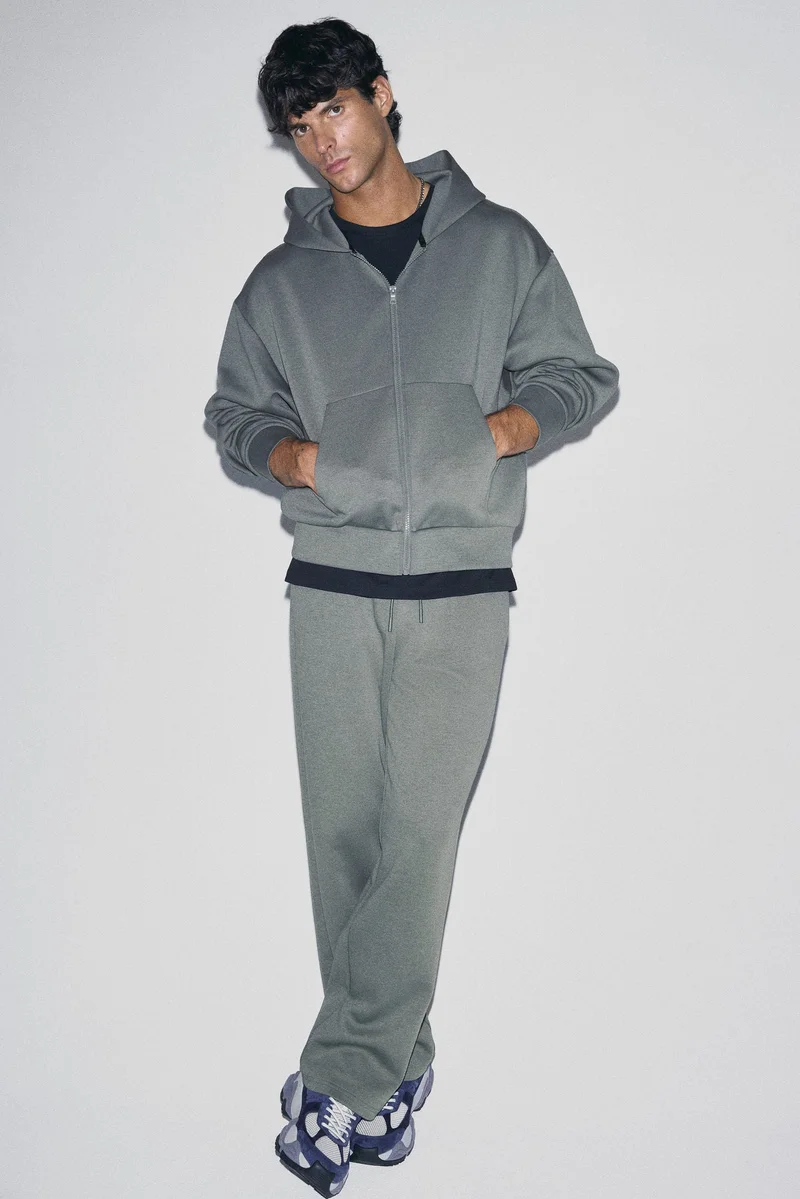 H&M Oversized Fit Zip-through hoodie with DryMove™