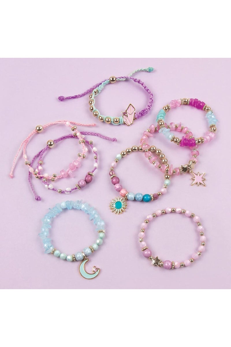 Make It Real طقم أساور الأحجار السماوية، 270 قطعة، اصنع 8 أساور، للأعمار 8 وما فوق - Image 4