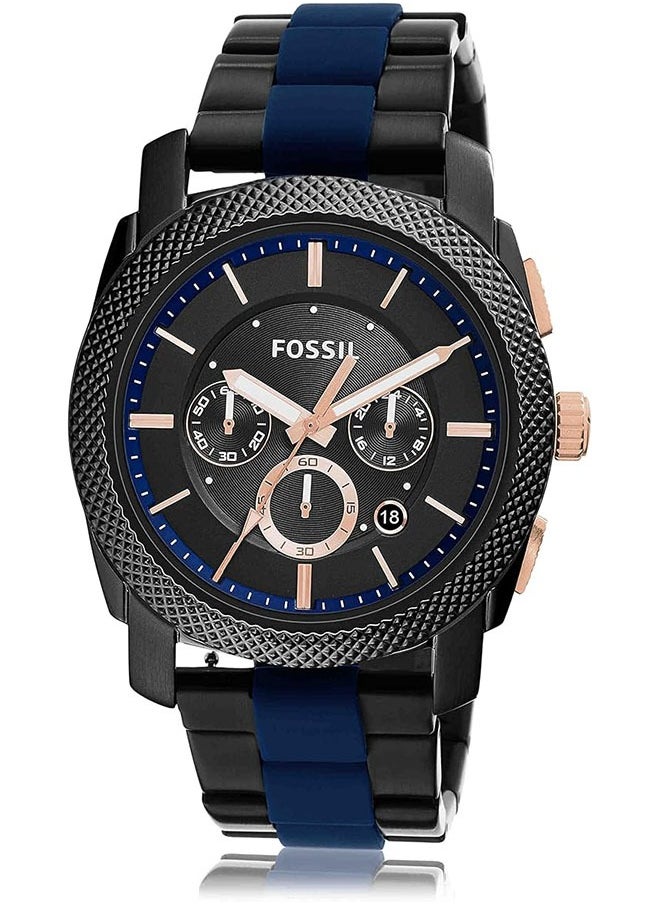 FOSSIL Fossil men's quartz watch, chronograph and stainless steel strap -FS5164  - Image 1