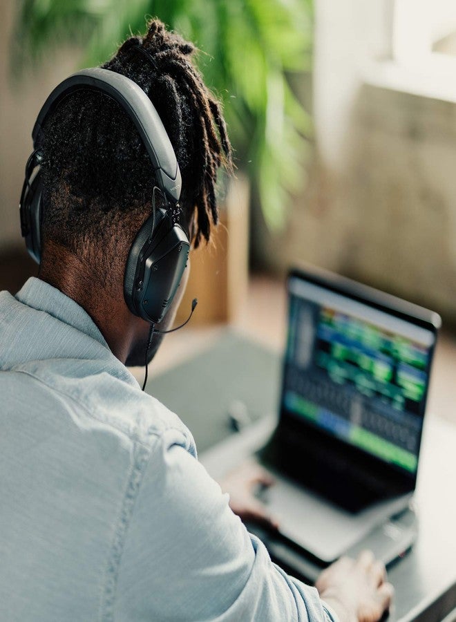 في-مودا ميكروفون V-Moda BoomPro | للألعاب والتواصل | سلكي - مقبس 3.5 ملم | ذراع مرن | وحدة تحكم بمشبك مع زر كتم الصوت وعجلة للتحكم في مستوى الصوت | أسود - Image 5