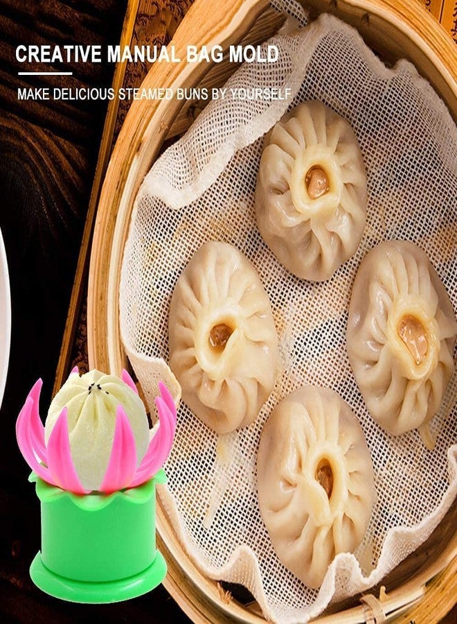 QUALIZA Momos Maker, Plastic Momo Maker Mould Shapes Dumpling Maker, Multicolor, Medium Size, 1 Pcs - Image 2
